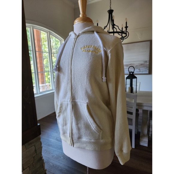 Dauphin Island Alabama Full Zip Hoodie Sweatshirt Butter Yellow Small - Picture 5 of 9
